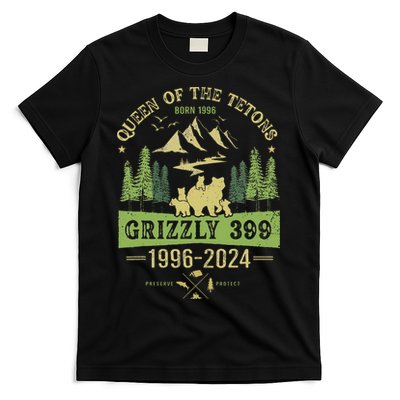 Queen Of The Tetons Grizzly 399 National Park 1996 2024 T-Shirt