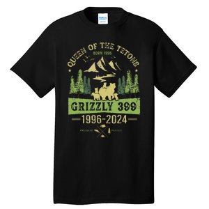 Queen Of The Tetons Grizzly 399 National Park 1996 2024 Tall T-Shirt