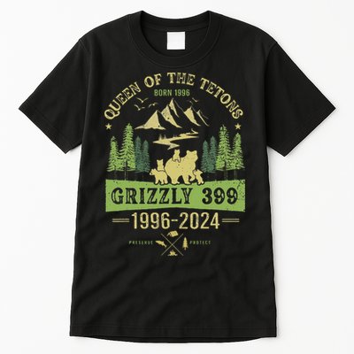 Queen Of The Tetons Grizzly 399 National Park 1996 2024 Tall T-Shirt