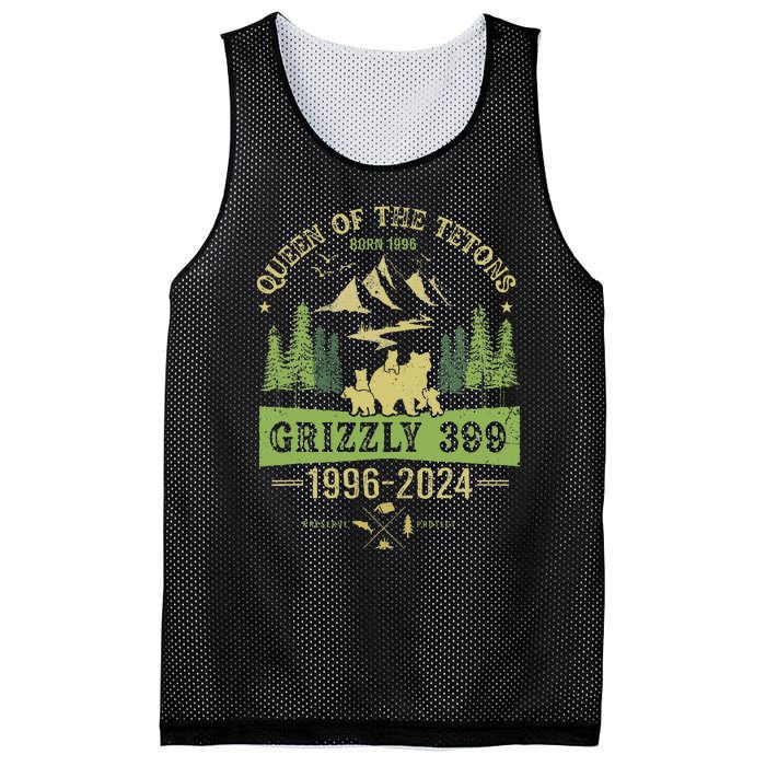 Queen Of The Tetons Grizzly 399 National Park 1996 2024 Mesh Reversible Basketball Jersey Tank