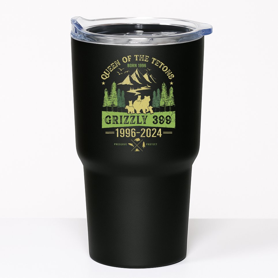 Queen Of The Tetons Grizzly 399 National Park 1996 2024 Tumbler