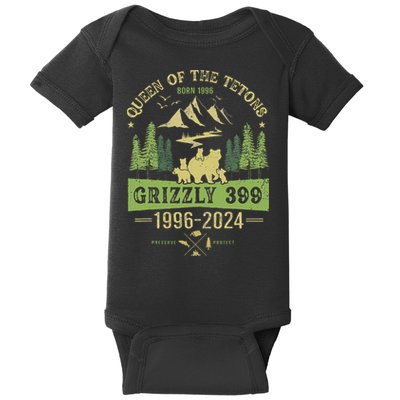 Queen Of The Tetons Grizzly 399 National Park 1996 2024 Baby Bodysuit