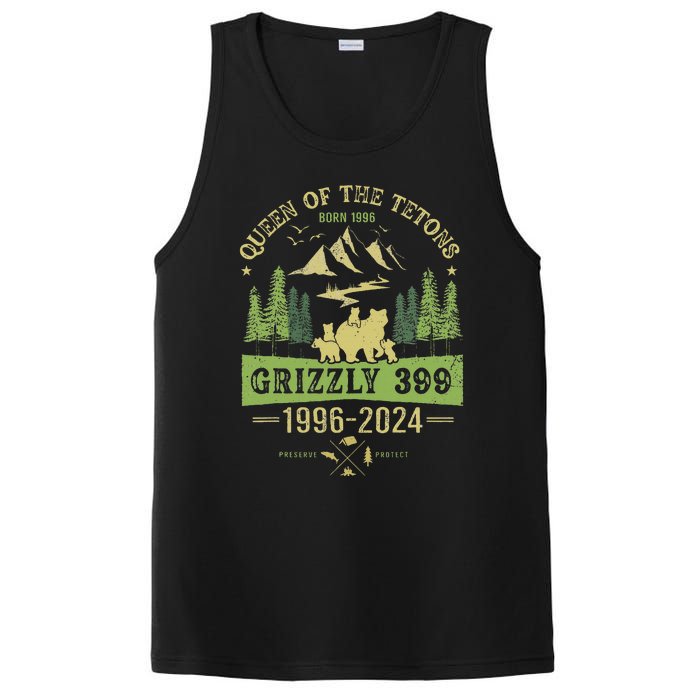 Queen Of The Tetons Grizzly 399 National Park 1996 2024 PosiCharge Competitor Tank