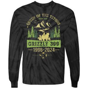 Queen Of The Tetons Grizzly 399 National Park 1996 2024 Tie-Dye Long Sleeve Shirt