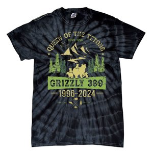 Queen Of The Tetons Grizzly 399 National Park 1996 2024 Tie-Dye T-Shirt