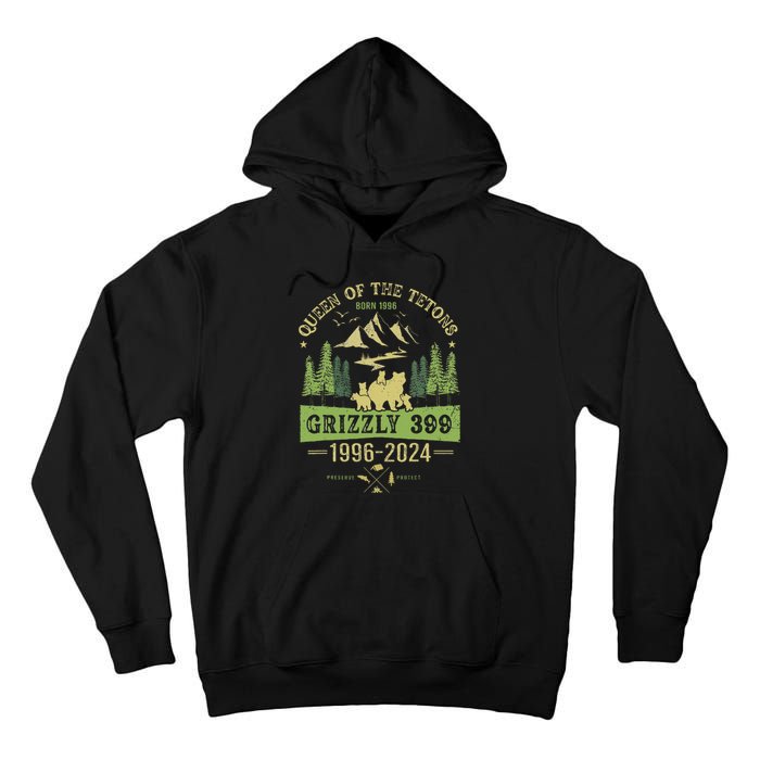 Queen Of The Tetons Grizzly 399 National Park 1996 2024 Tall Hoodie