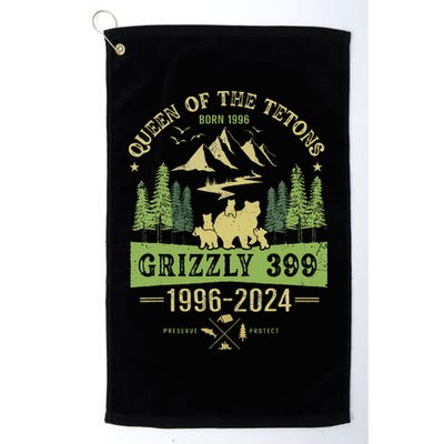 Queen Of The Tetons Grizzly 399 National Park 1996 2024 Golf Towel
