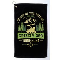 Queen Of The Tetons Grizzly 399 National Park 1996 2024 Golf Towel
