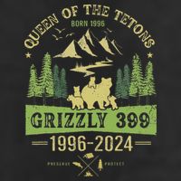 Queen Of The Tetons Grizzly 399 National Park 1996 2024 Golf Towel