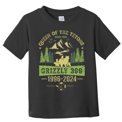 Queen Of The Tetons Grizzly 399 National Park 1996 2024 Toddler T-Shirt