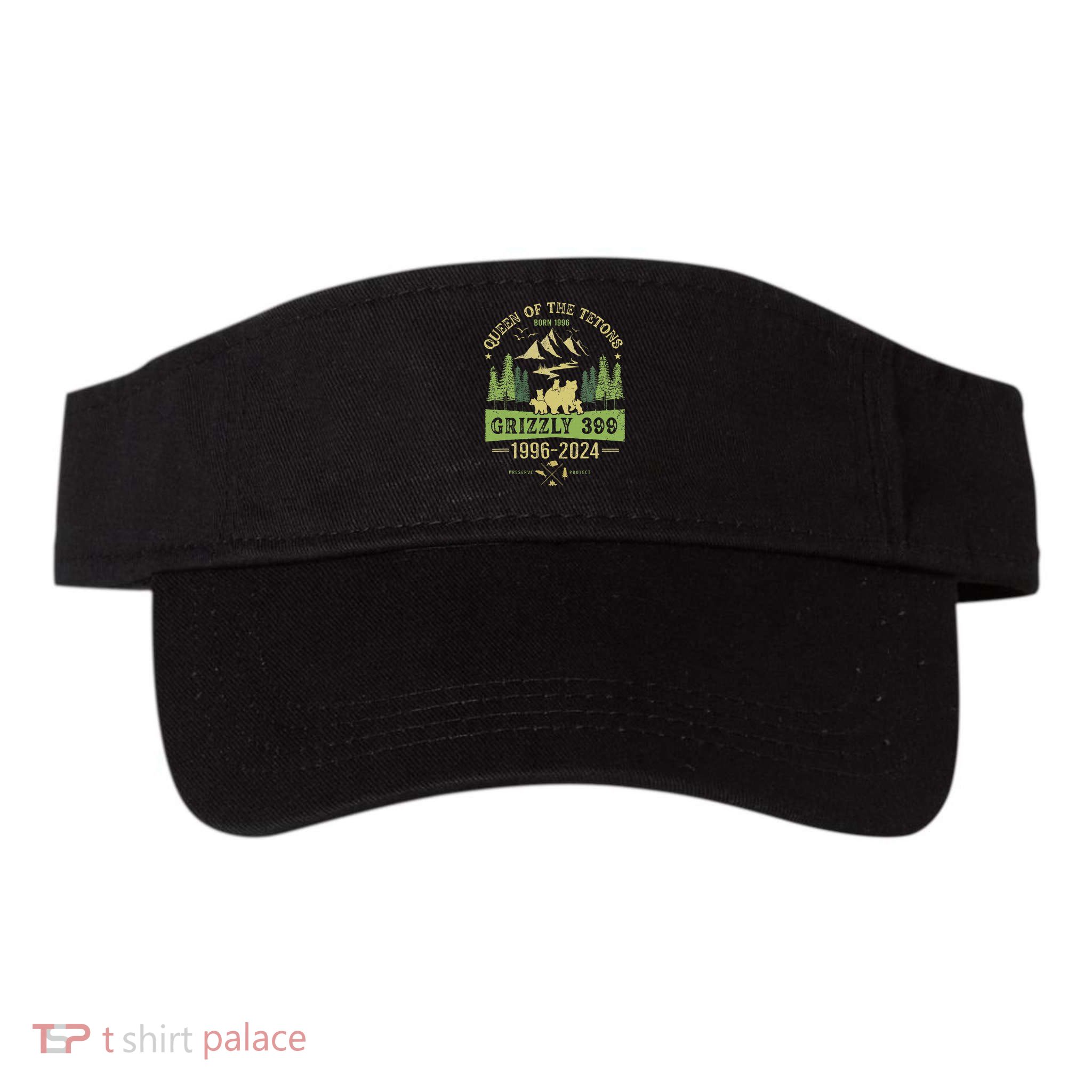 Queen Of The Tetons Grizzly 399 National Park 1996 2024 Visor