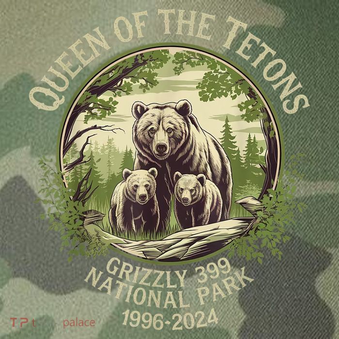 Queen Of The Tetons Grizzly 399 Wildlife Preserve 19962024 Legacy Tie Dye Trucker Hat