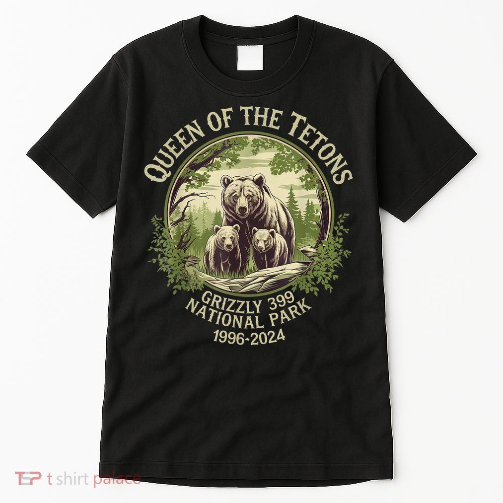 Queen Of The Tetons Grizzly 399 Wildlife Preserve 19962024 Tall T-Shirt