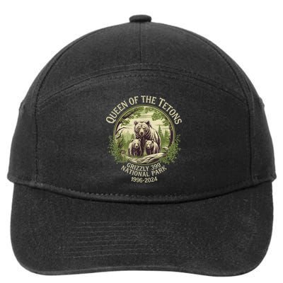 Queen Of The Tetons Grizzly 399 Wildlife Preserve 19962024 7-Panel Snapback Hat