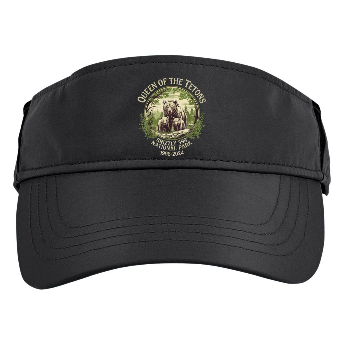 Queen Of The Tetons Grizzly 399 Wildlife Preserve 19962024 Adult Drive Performance Visor