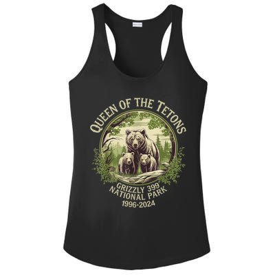 Queen Of The Tetons Grizzly 399 Wildlife Preserve 19962024 Ladies PosiCharge Competitor Racerback Tank