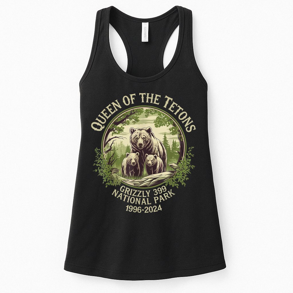 Queen Of The Tetons Grizzly 399 Wildlife Preserve 19962024 Womens Tank Top