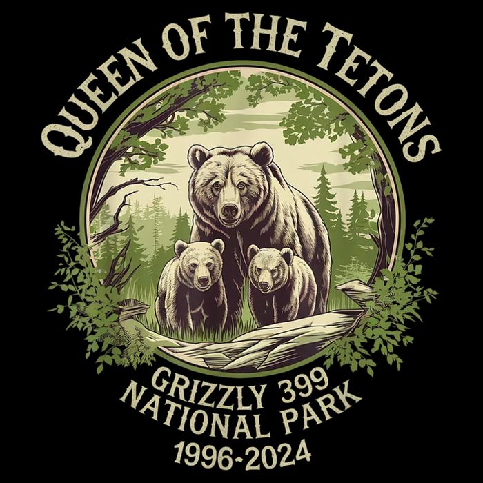 Queen Of The Tetons Grizzly 399 Wildlife Preserve 19962024 Pom Pom 12in Knit Beanie