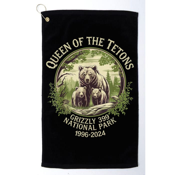 Queen Of The Tetons Grizzly 399 Wildlife Preserve 19962024 Golf Towel