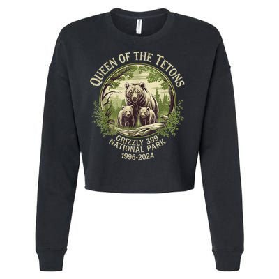 Queen Of The Tetons Grizzly 399 Wildlife Preserve 19962024 Cropped Pullover Crew