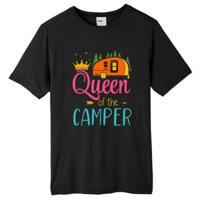 Queen Of The Camper Funny Camping Group Trip Tall Fusion ChromaSoft Performance T-Shirt