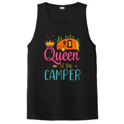 Queen Of The Camper Funny Camping Group Trip PosiCharge Competitor Tank