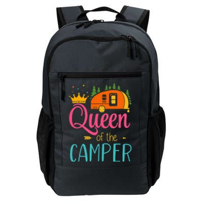 Queen Of The Camper Funny Camping Group Trip Daily Commute Backpack