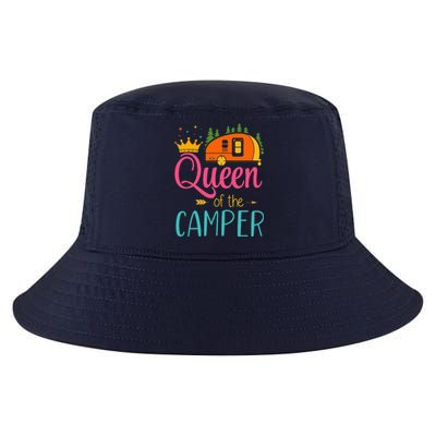 Queen Of The Camper Funny Camping Group Trip Cool Comfort Performance Bucket Hat