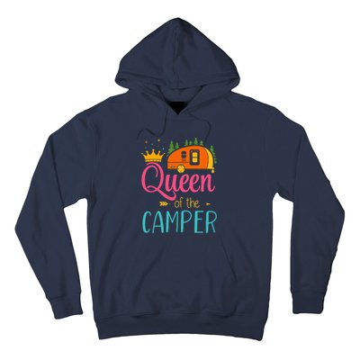 Queen Of The Camper Funny Camping Group Trip Hoodie