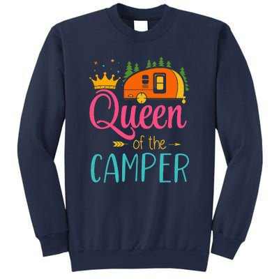 Queen Of The Camper Funny Camping Group Trip Sweatshirt