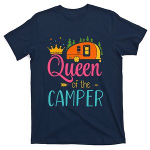 Queen Of The Camper Funny Camping Group Trip T-Shirt