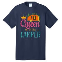 Queen Of The Camper Funny Camping Group Trip Tall T-Shirt