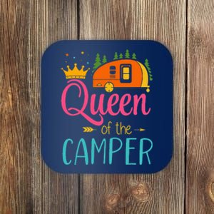 Queen Of The Camper Funny Camping Group Trip Coaster