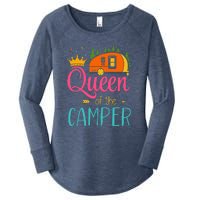 Queen Of The Camper Funny Camping Group Trip Women's Perfect Tri Tunic Long Sleeve Shirt