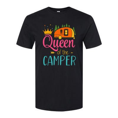 Queen Of The Camper Funny Camping Group Trip Softstyle CVC T-Shirt