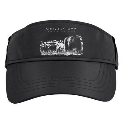 Queen Of The Tetons Grizzly 399 National Park Preserve Adult Drive Performance Visor