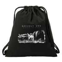 Queen Of The Tetons Grizzly 399 National Park Preserve Drawstring Bag