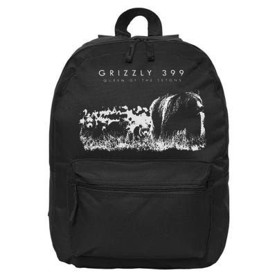 Queen Of The Tetons Grizzly 399 National Park Preserve 16 in Basic Backpack