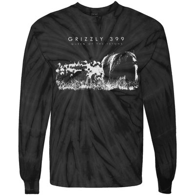 Queen Of The Tetons Grizzly 399 National Park Preserve Tie-Dye Long Sleeve Shirt