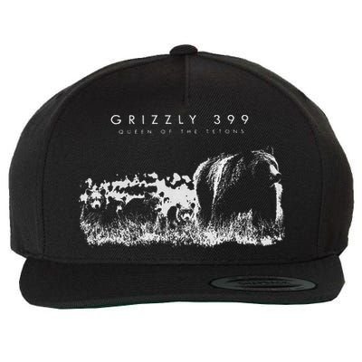 Queen Of The Tetons Grizzly 399 National Park Preserve Wool Snapback Cap
