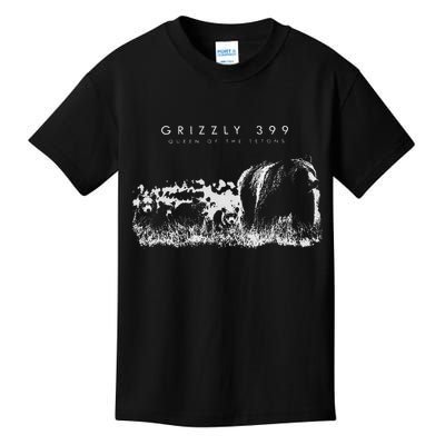 Queen Of The Tetons Grizzly 399 National Park Preserve Kids T-Shirt