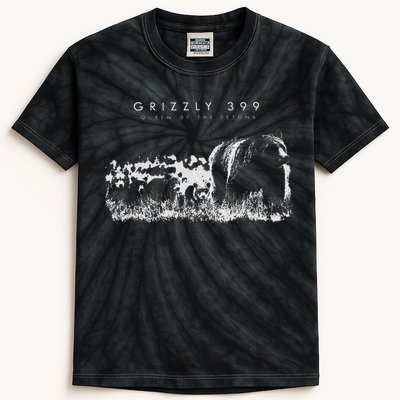 Queen Of The Tetons Grizzly 399 National Park Preserve Kids Tie-Dye T-Shirt