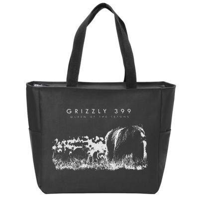 Queen Of The Tetons Grizzly 399 National Park Preserve Zip Tote Bag