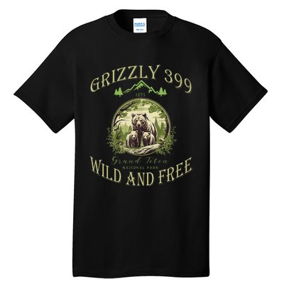 Queen Of The Teton Grizzly 399 Bear Wildlife Forest Preserve Tall T-Shirt