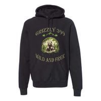 Queen Of The Teton Grizzly 399 Bear Wildlife Forest Preserve Premium Hoodie