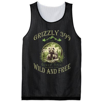 Queen Of The Teton Grizzly 399 Bear Wildlife Forest Preserve Mesh Reversible Basketball Jersey Tank