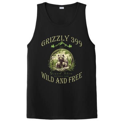 Queen Of The Teton Grizzly 399 Bear Wildlife Forest Preserve PosiCharge Competitor Tank