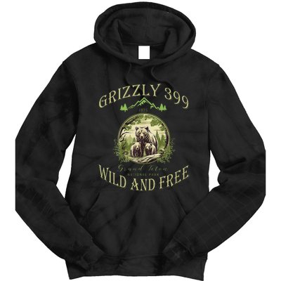 Queen Of The Teton Grizzly 399 Bear Wildlife Forest Preserve Tie Dye Hoodie