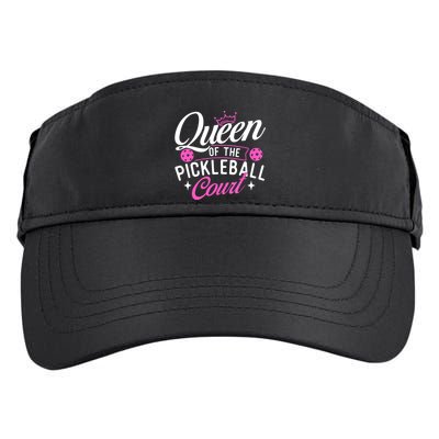 Queen Of The Pickleball Court Gift Ideas For Pickleball Fans Girl Adult Drive Performance Visor