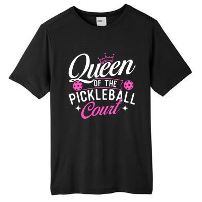 Queen Of The Pickleball Court Gift Ideas For Pickleball Fans Girl Tall Fusion ChromaSoft Performance T-Shirt